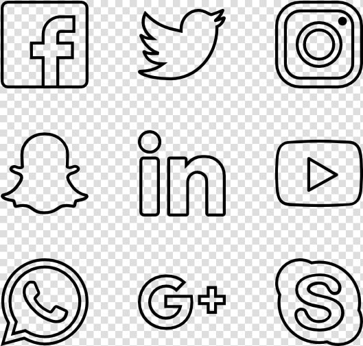 Social Network Png Clipart   Social Media Logos Png White  Transparent PngTransparent PNG