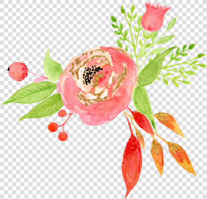 中国风荷花水彩画   Flower Pattern Png High Resolution  Transparent PngTransparent PNG