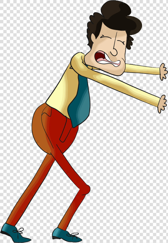 Clipart Cartoon Man Pushing   Push Clipart Png  Transparent PngTransparent PNG