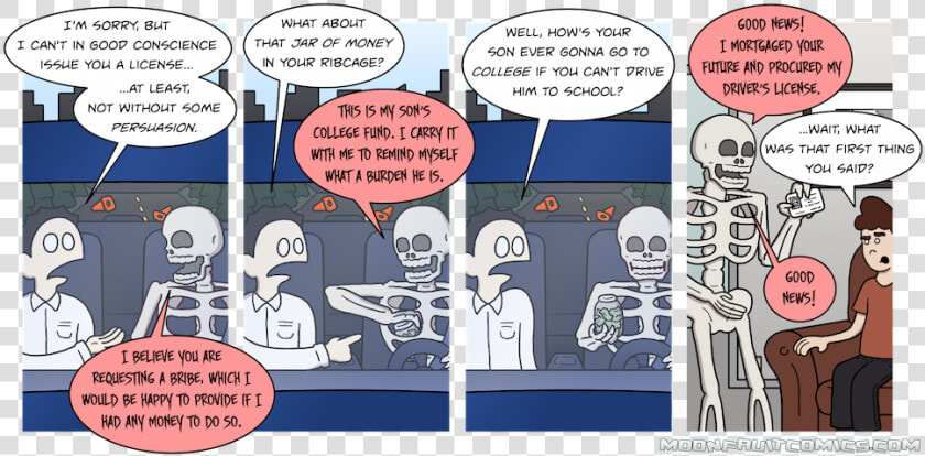 Yes  Skeleton Dad Has Always Had That Jar Of Money   Cartoon  HD Png DownloadTransparent PNG