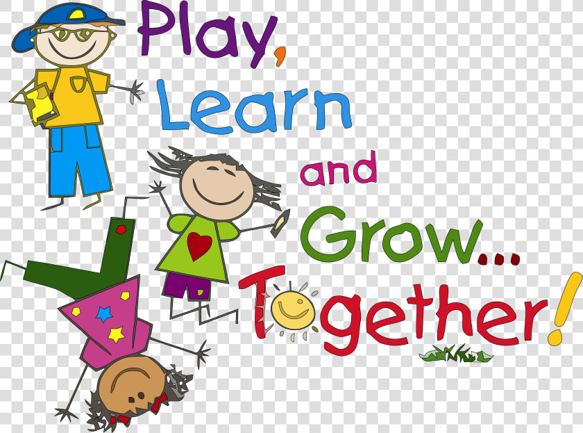 Play Learn And Grow Together Kids Clipart   Kindergarten Clipart  HD Png DownloadTransparent PNG