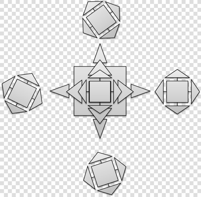 Composition In Geometric Shapes With Directions  HD Png DownloadTransparent PNG