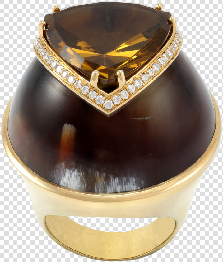 18kt Gold Ring With Uphondo Citrus And Little Diamonds  HD Png DownloadTransparent PNG