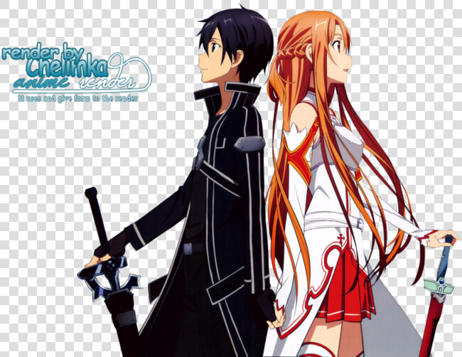 Sword Art Png Hd   Sword Art Online Kirito And Asuna Png  Transparent PngTransparent PNG