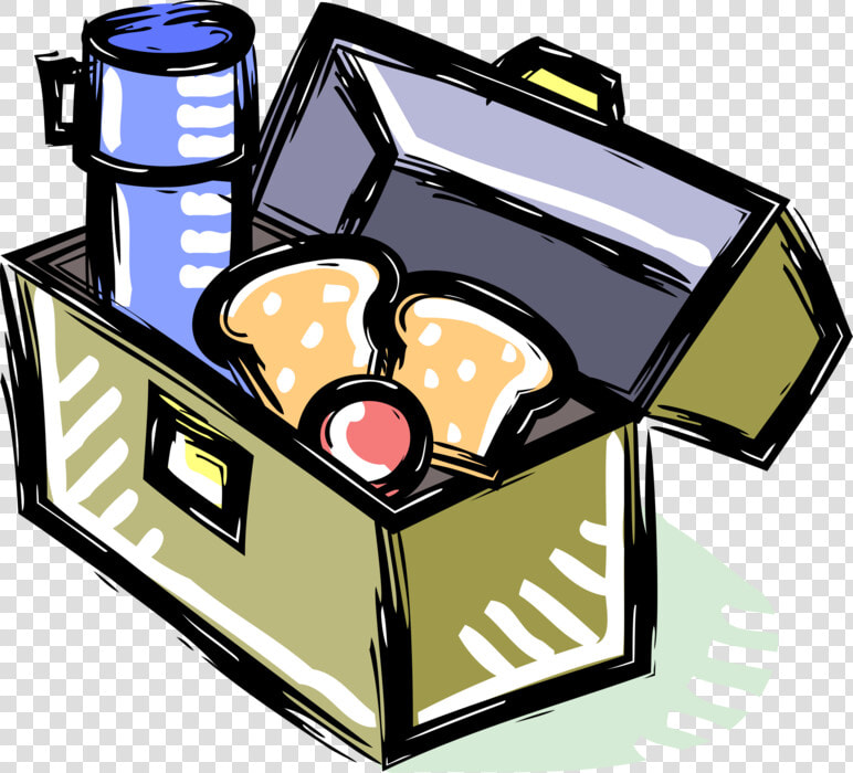 Vector Illustration Of Lunch Box Used By Schoolchildren   Lunch Box  HD Png DownloadTransparent PNG