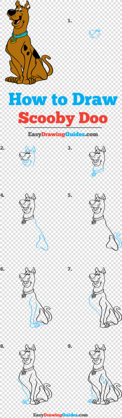 How To Draw Scooby Doo   Easy How To Draw Scooby Doo  HD Png DownloadTransparent PNG