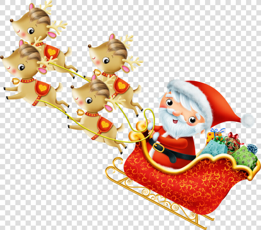 Topper Papai Noel No Trenor Png  Transparent PngTransparent PNG