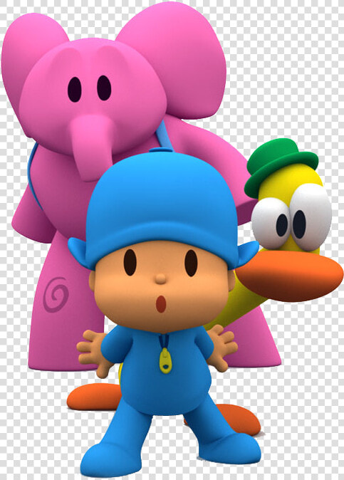 Pocoyo Pato And Elly  HD Png DownloadTransparent PNG