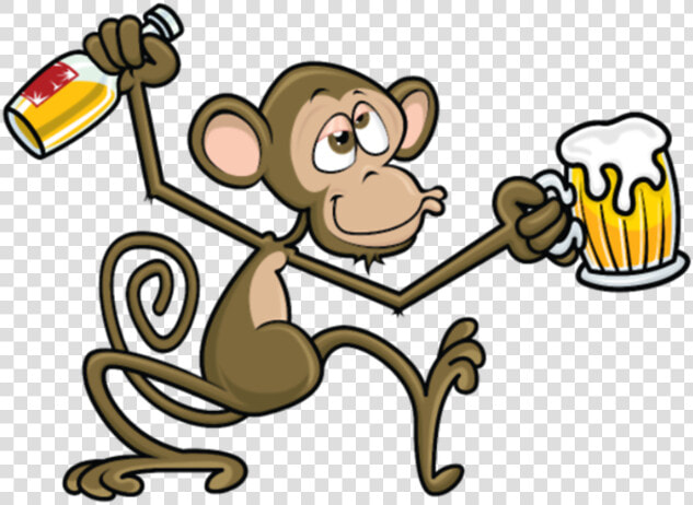 Drunk Monkey   Drunk Monkey Clipart  HD Png DownloadTransparent PNG