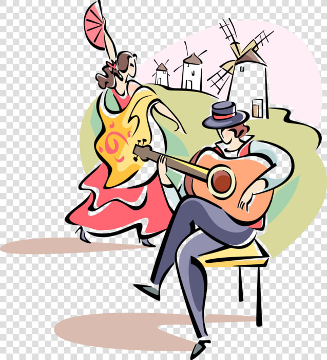 Transparent Flamenco Dancer Clipart   Spain Flamenco In Illustration  HD Png DownloadTransparent PNG