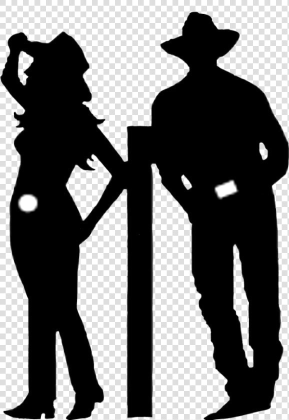 Cowgirl And Cowboy Silhouette   Png Download   Cowboy And Cowgirl Png  Transparent PngTransparent PNG