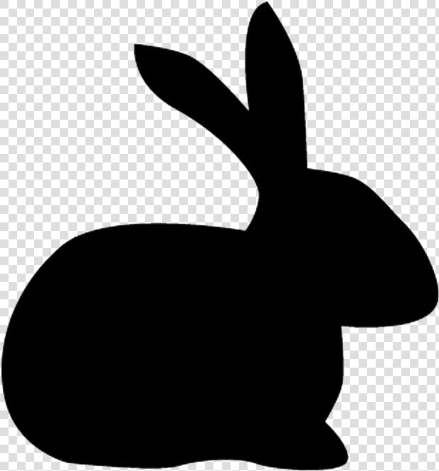 Hq Bunny Rabbit Silhouette   Domestic Rabbit  HD Png DownloadTransparent PNG