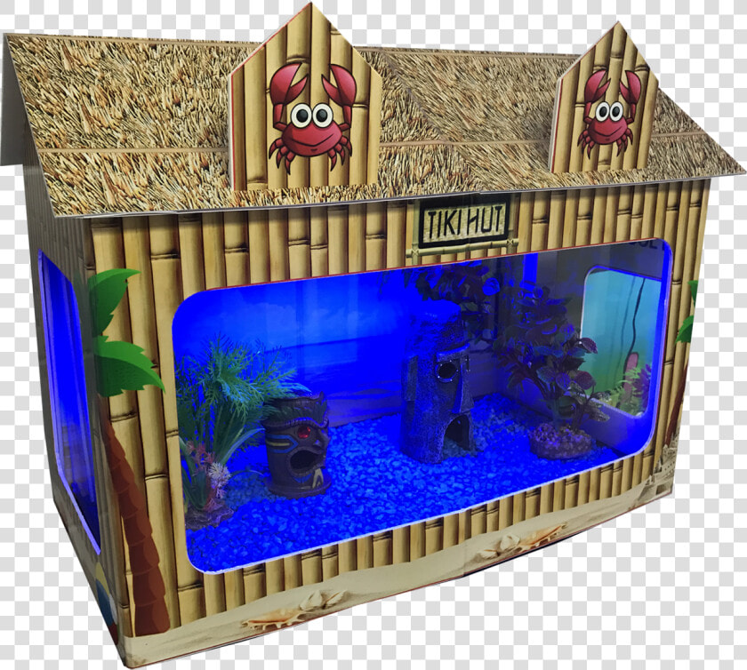 10 Gallon Fish Tank House Tiki Hut   Aquarium  HD Png DownloadTransparent PNG