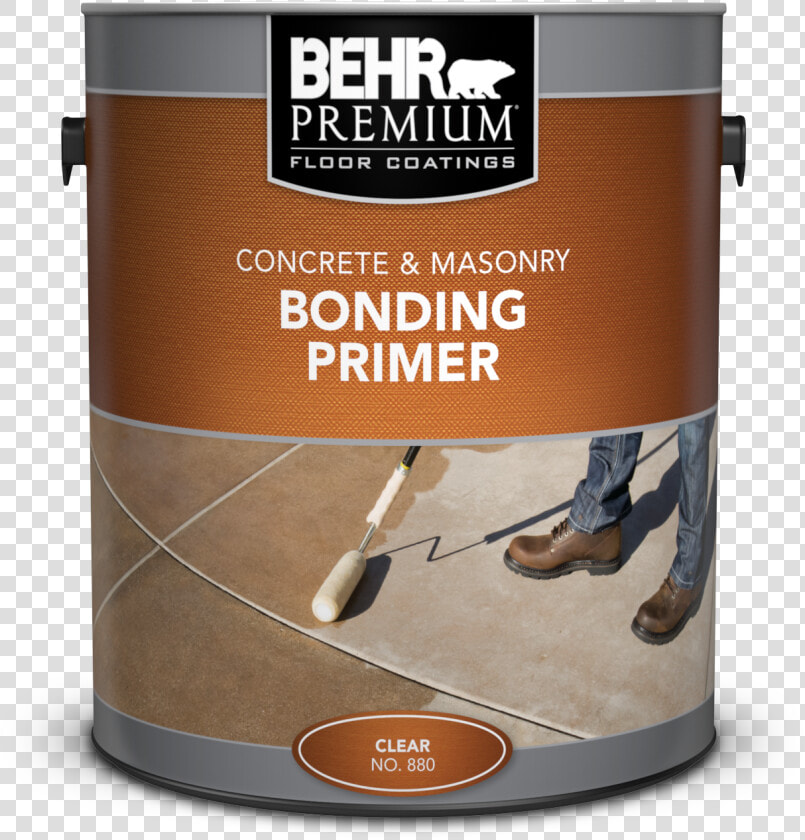 Can Of Concrete  amp  Masonry Bonding Primer   Behr White Concrete Stain  HD Png DownloadTransparent PNG