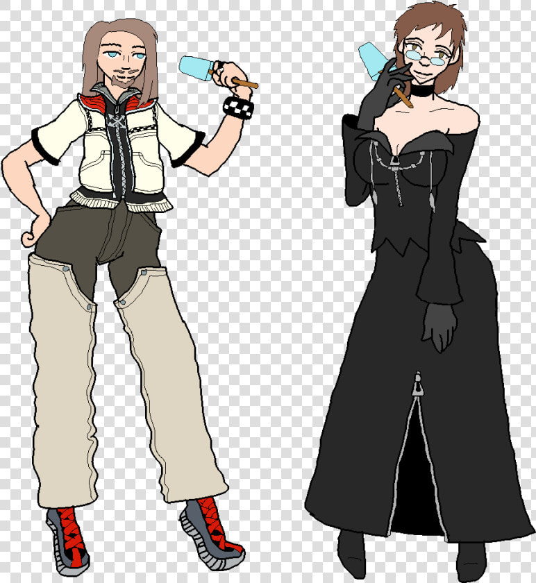 Roxas  amp  Xion Cosplay   Cartoon  HD Png DownloadTransparent PNG