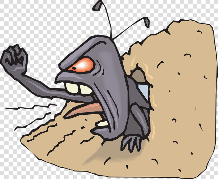 Angry  Ant  Hole  Hill  Fist  Upset  Insect  Dirt   Angry Ant  HD Png DownloadTransparent PNG