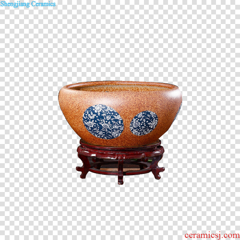 Jingdezhen Ceramic Furnishing Articles Aquariums Coarse   Ottoman  HD Png DownloadTransparent PNG