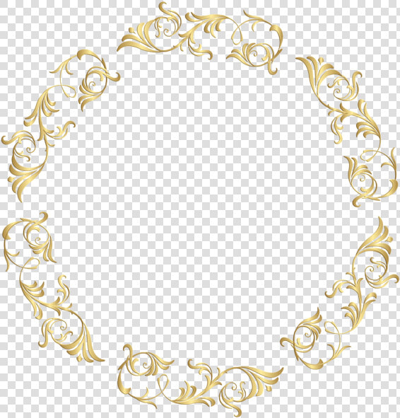 Gold Floral Border Frame Clip Art Image   Portable Network Graphics  HD Png DownloadTransparent PNG