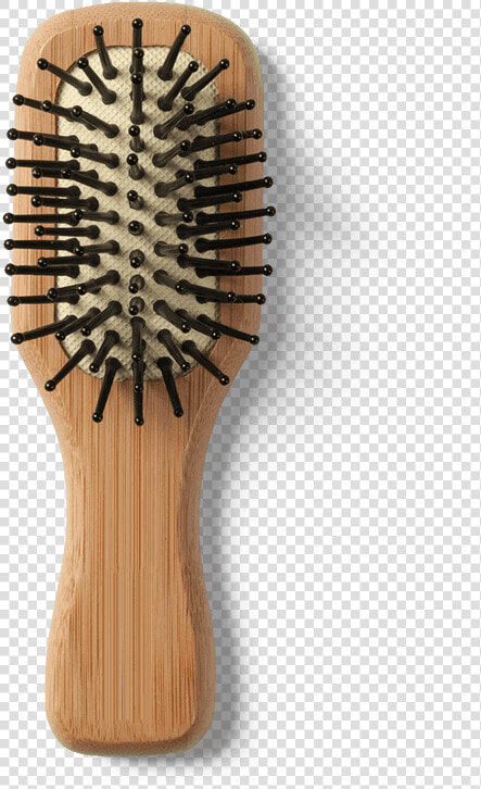 Shaver Hair Brush compressor   Bamboo Mini Hair Brush  HD Png DownloadTransparent PNG