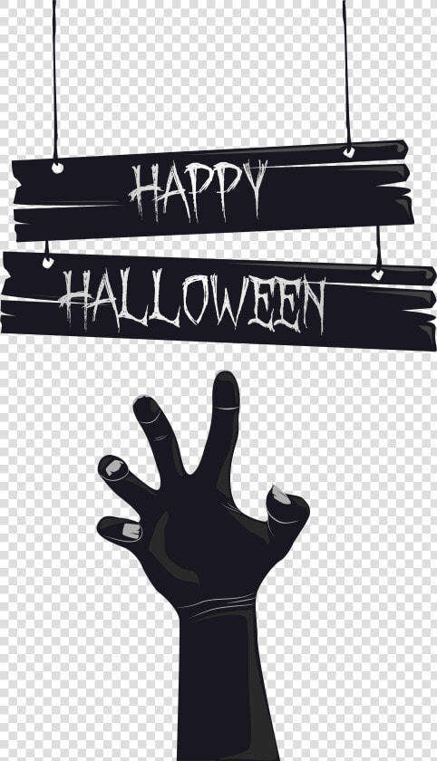 Halloween Hand Clipart Clipart Library Download Happy   Transparent Happy Halloween Text  HD Png DownloadTransparent PNG