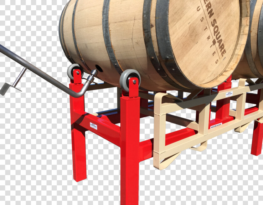 Barrel Washing System With Wand   Wine Barrel Rack With Rollers  HD Png DownloadTransparent PNG