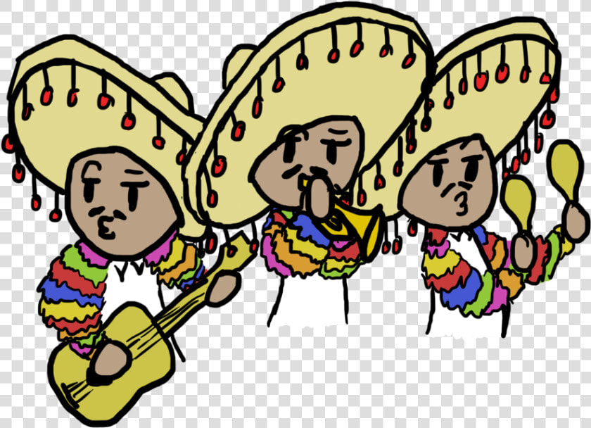 Hats Clipart Mariachi   Easy Mariachi Band Drawing  HD Png DownloadTransparent PNG