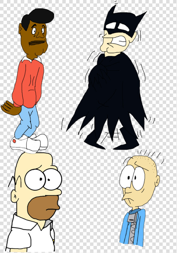 Fat Albert Lost Weight  Batman Got Scared  George Being   Cartoons Mestup  HD Png DownloadTransparent PNG