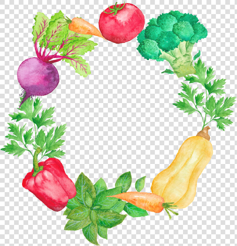 Color Pintado A Mano Cartoon Vegetales Cocina Png Transparente   Vegetable  Png DownloadTransparent PNG