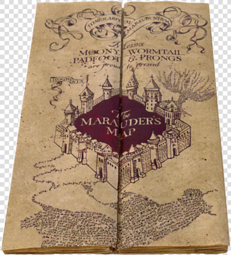  maraudersmap  map  marauders  moony  wormtail  padfoot   Harry Potter Maduras Map  HD Png DownloadTransparent PNG