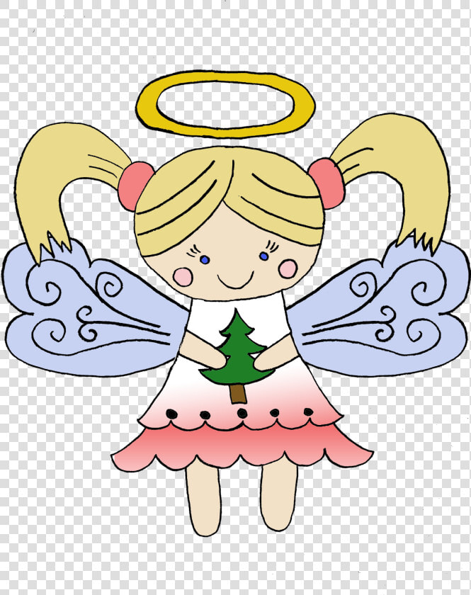 Little Christmas Angel Free Download Png For Digital   Christmas Angel Cartoon Png  Transparent PngTransparent PNG