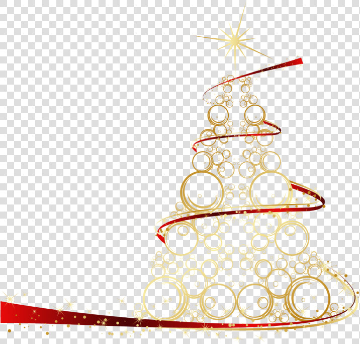 Christmas Tree Clipart On Transparent Background Image   Gold Christmas Tree Vector  HD Png DownloadTransparent PNG