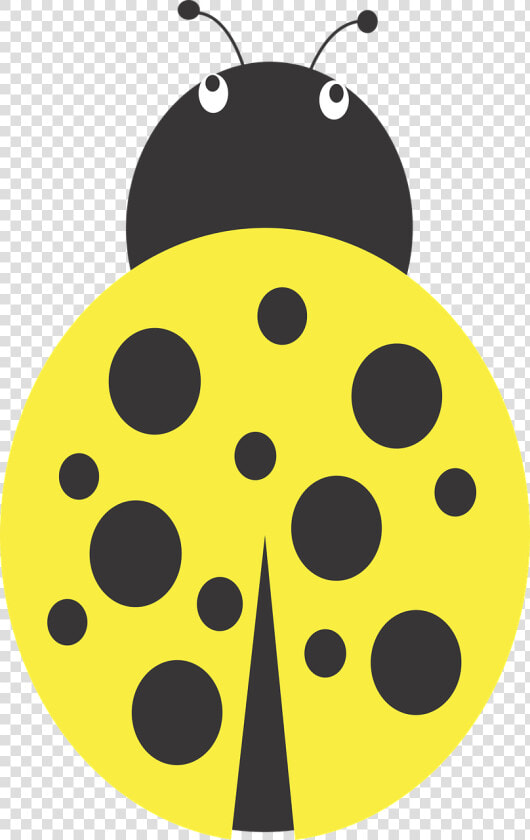 Lady  Bug  Yellow  Insect  Dots  Ai  Illustrator   Yellow Ladybug Clip Art  HD Png DownloadTransparent PNG