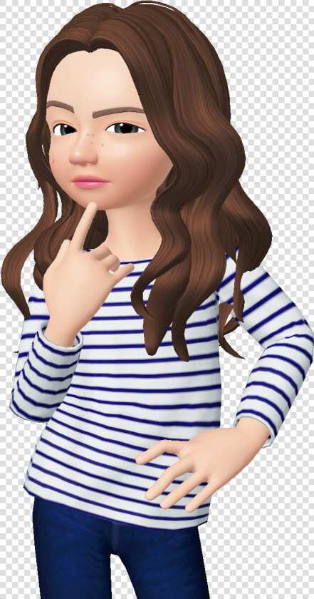  zepeto  thinking  girl  freetoedit   Girl  HD Png DownloadTransparent PNG