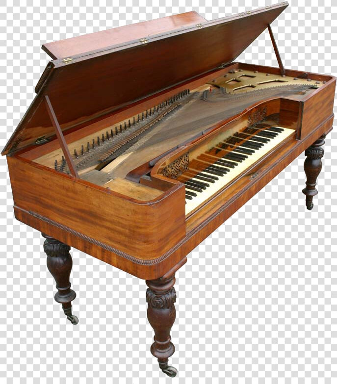 Clementi Square Piano With Lid Raised   1709 Piano  HD Png DownloadTransparent PNG