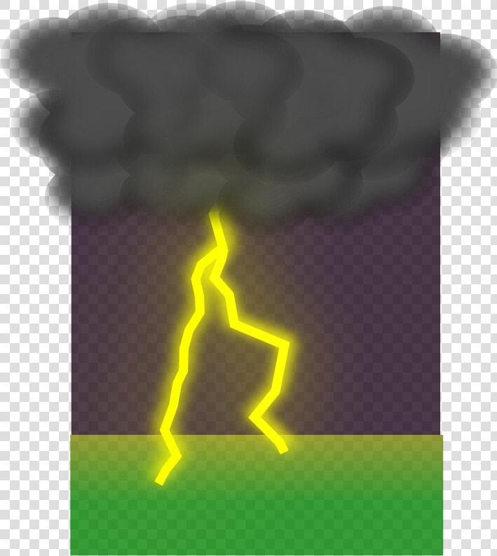 Clouds And Lightning   رعد و برق كرتون  HD Png DownloadTransparent PNG