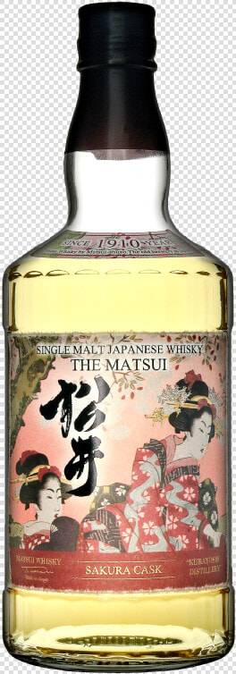 The Matsui Sakura Cask Single Malt Japanese Whisky   Matsui Single Malt Japanese Whisky  HD Png DownloadTransparent PNG