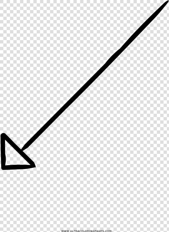 Diagonal Arrow Coloring Page   Plot  HD Png DownloadTransparent PNG