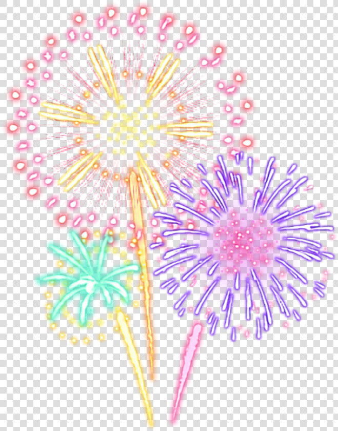  fireworks  cute  starlight  neon  colorful  blingbling  HD Png DownloadTransparent PNG