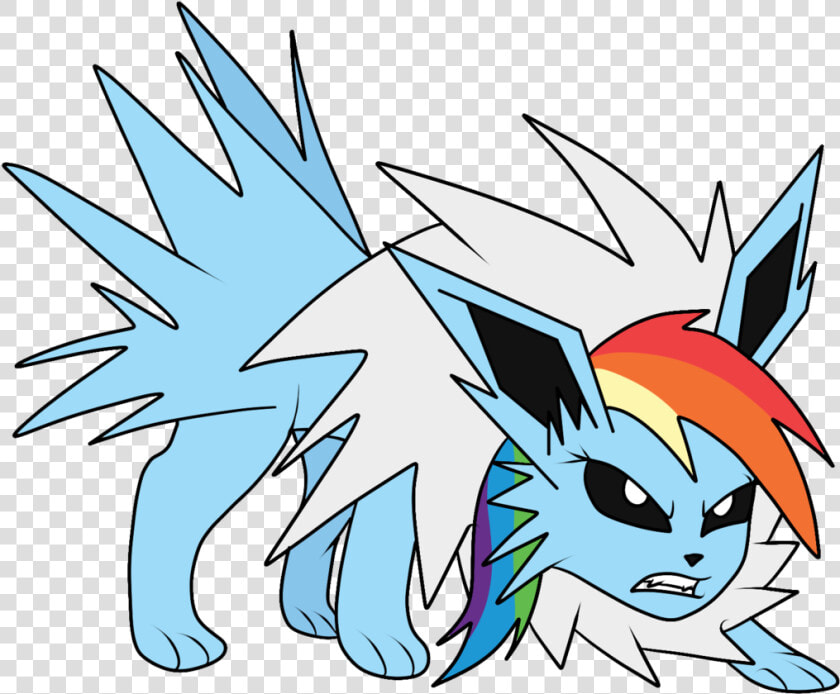 Novaspark  Jolteon  Pokémon  Rainbow Dash  Safe  Solo   Cartoon  HD Png DownloadTransparent PNG