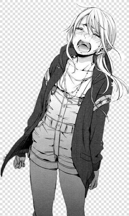  blackandwhite  manga  citrus  anime  girl  sad  crybaby   Sad Anime Glitch Boy  HD Png DownloadTransparent PNG