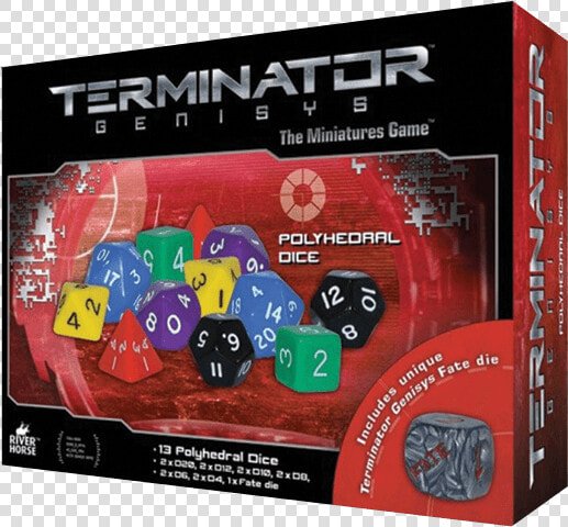 Polyhedral Dice From Terminator Genisys The Miniatures   River Horse  HD Png DownloadTransparent PNG