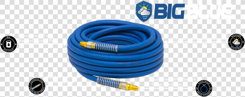 Big Blue Pvc Air Hose   Ethernet Cable  HD Png DownloadTransparent PNG