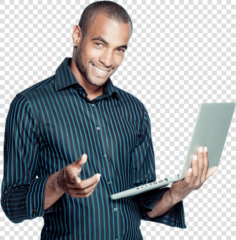 Image Is Not Available   Black Man On Computer Png  Transparent PngTransparent PNG