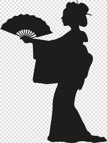 Silhouette Art Geisha  HD Png DownloadTransparent PNG