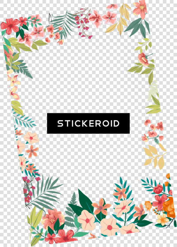 Floral Frame Border   Floral Border Design Transparent Background  HD Png DownloadTransparent PNG