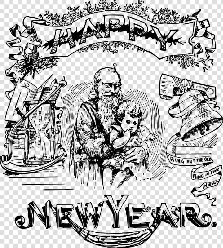 Happy New Years   Happy New Year Old Man  HD Png DownloadTransparent PNG