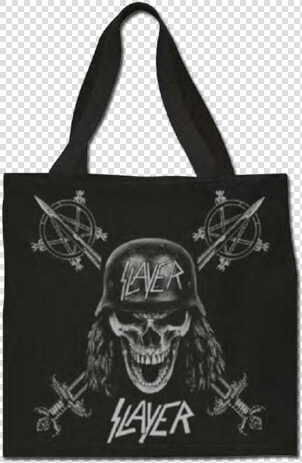 Matte Wehrmacht Skull Black Tote   Slayer  HD Png DownloadTransparent PNG