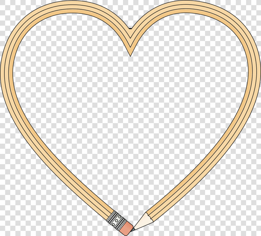 Pencil Heart Clip Arts   Pencil Heart Clipart  HD Png DownloadTransparent PNG