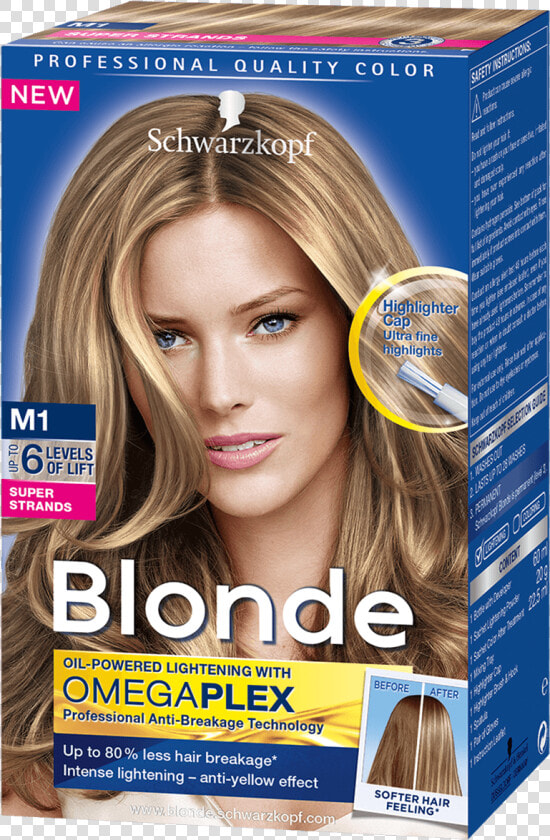 Blonde Strands M1 Super Strands   Schwarzkopf Blonde M1 Super Highlights  HD Png DownloadTransparent PNG