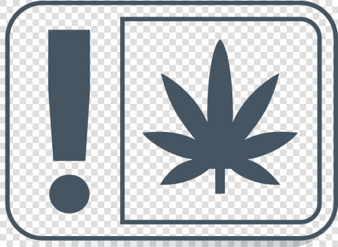 Cannabis Packaging Warning Label   Blue Cannabis Leaf  HD Png DownloadTransparent PNG